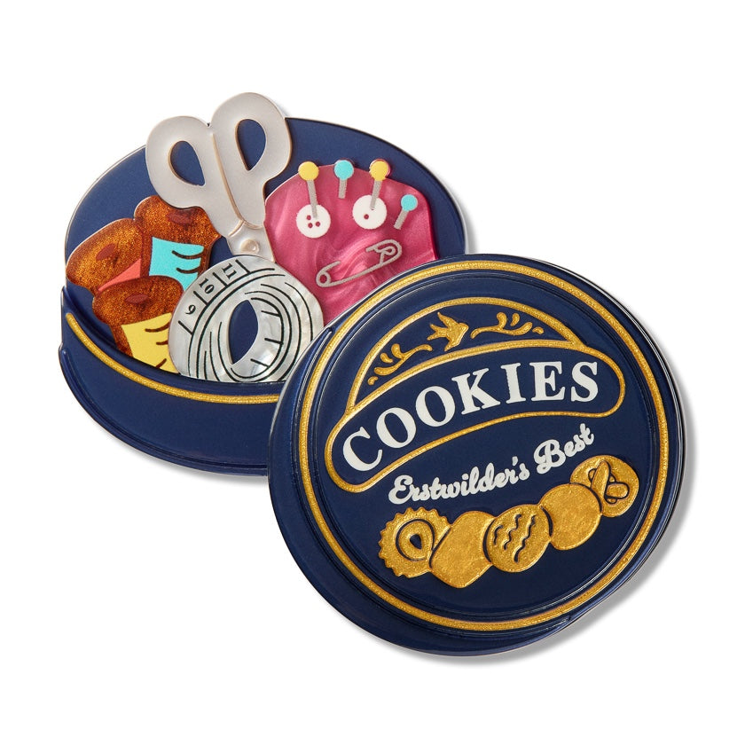 Erstwilder Cookie Tin Secrets Brooch