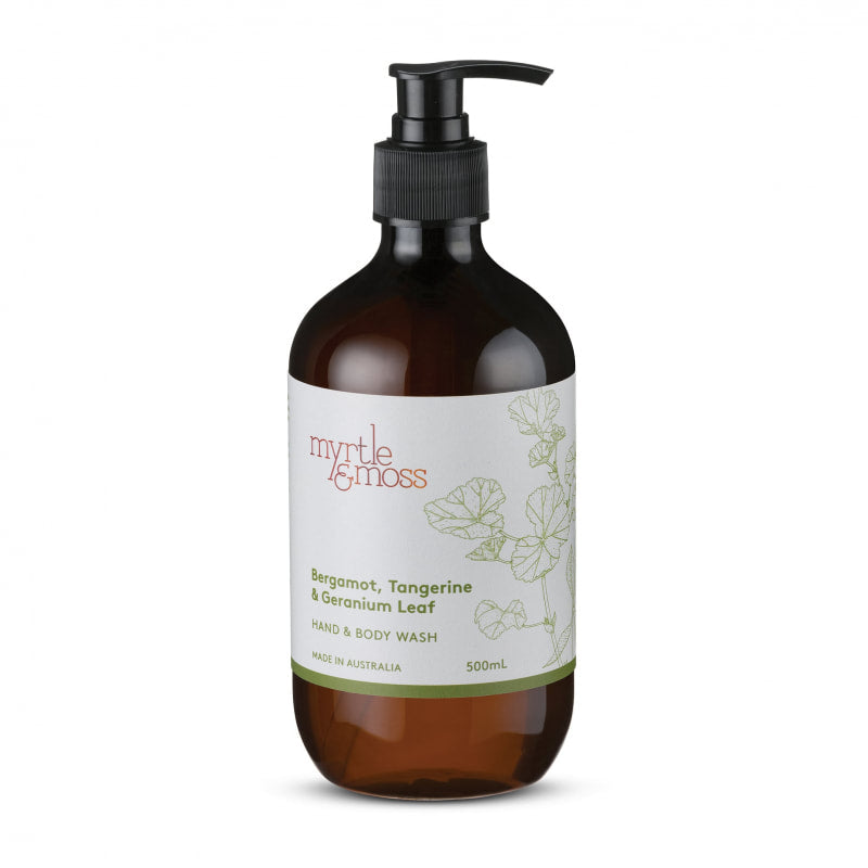 Myrtle and Moss Hand and Body Wash Bergamot, Tangerine and Geranium Leaf