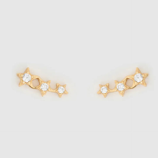 Astra Triple Star Earrings