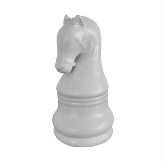 White Ceramic Knight Chess Piece