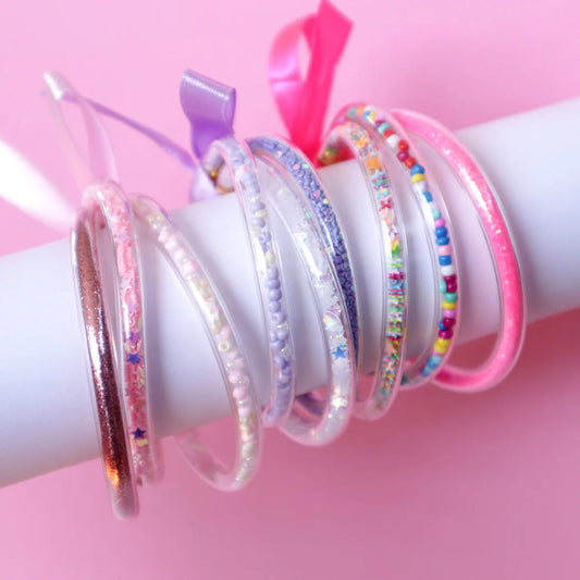 Lauren Hinkley Purple Glitter Bracelets