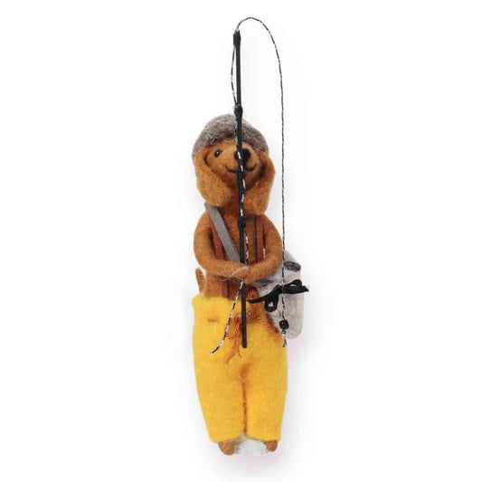 La La Land Filz Fischer Hund Ornament FO-LL17