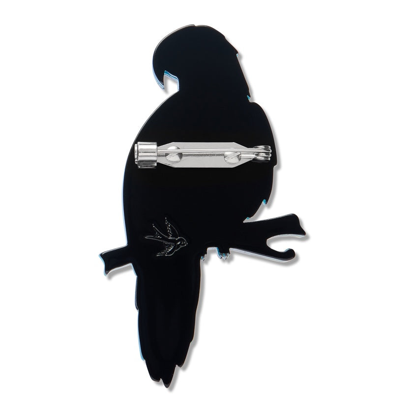 Erstwilder Glaucous Macaw Brooch
