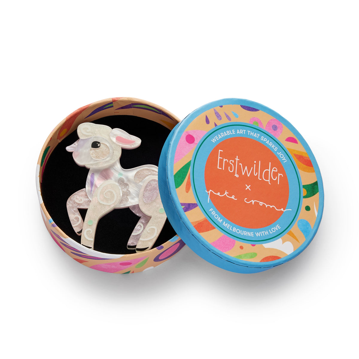 Pete Cromer Lottie the Lamb Brooch