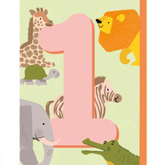 Age 1 Safari Card