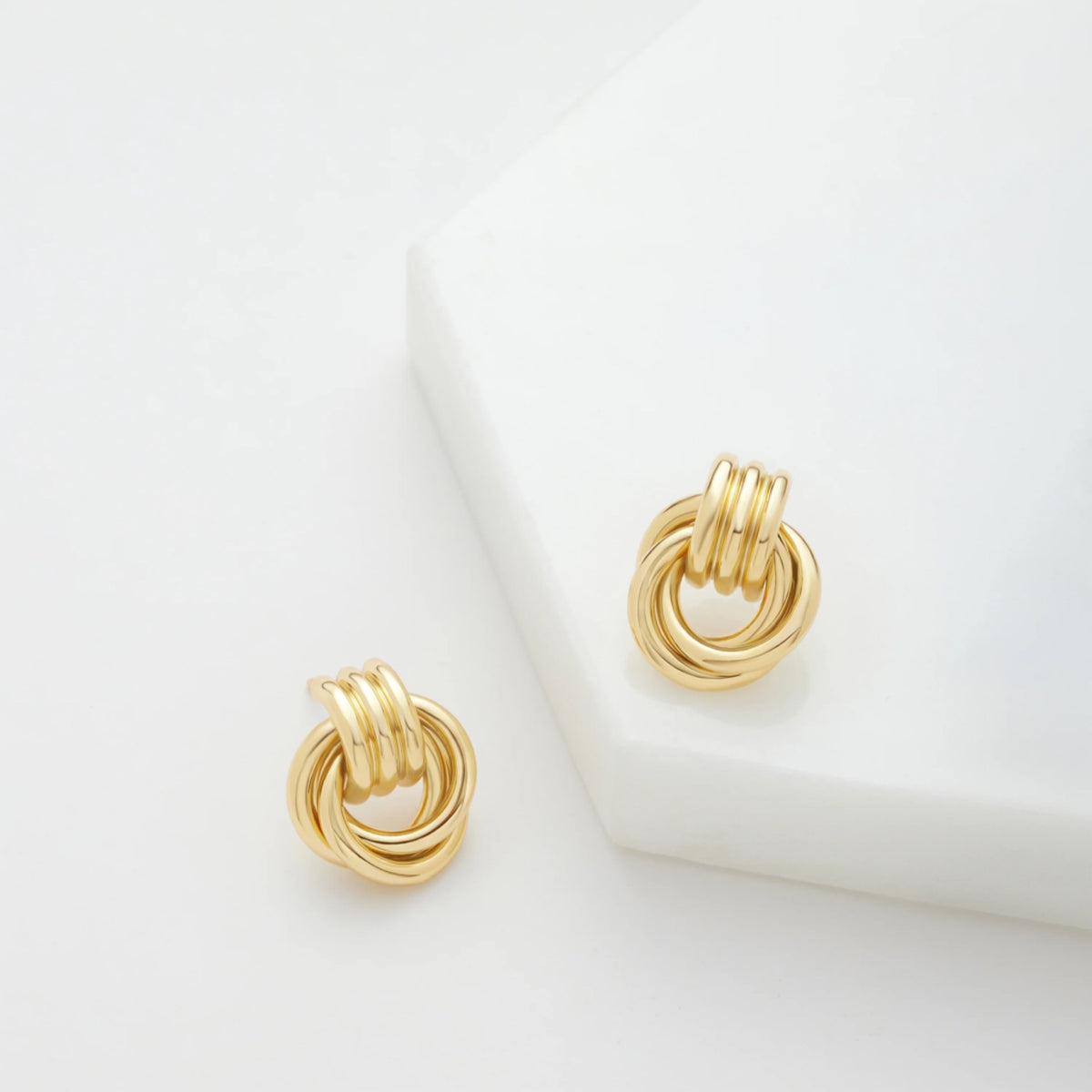 Mohn Clip-Ohrringe Gold 6863