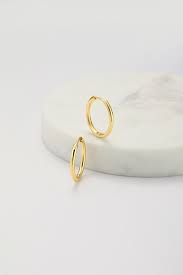 Delilah Hoop Medium Gold