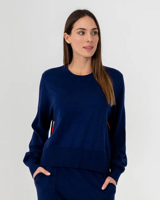 Arlington Milne Winnie Speed Stripe Sweater Navy Sport medium