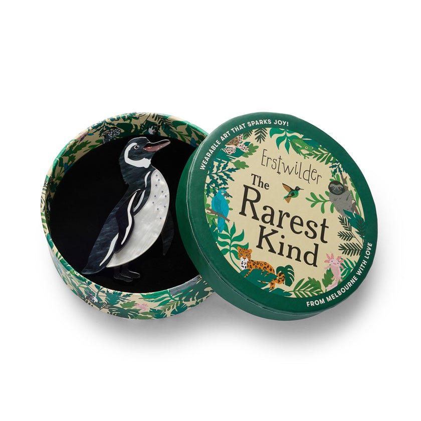 Erstwilder Galapagos Pinguin Brosche