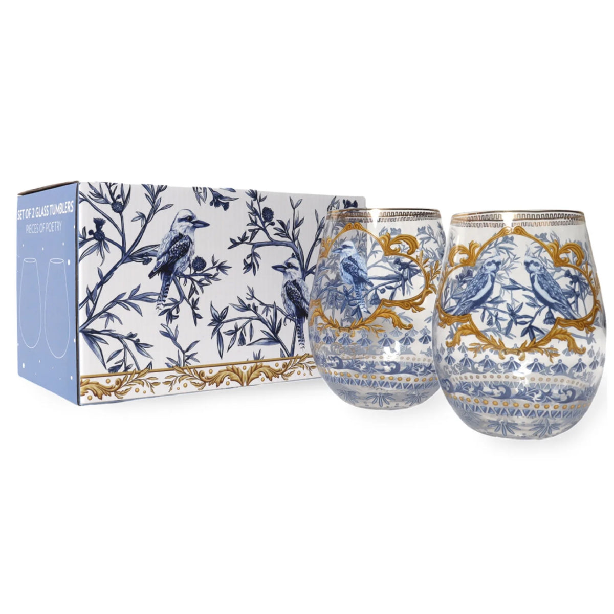 La La Land Glass Tumblers Pieces Of Poetry GS-LL24