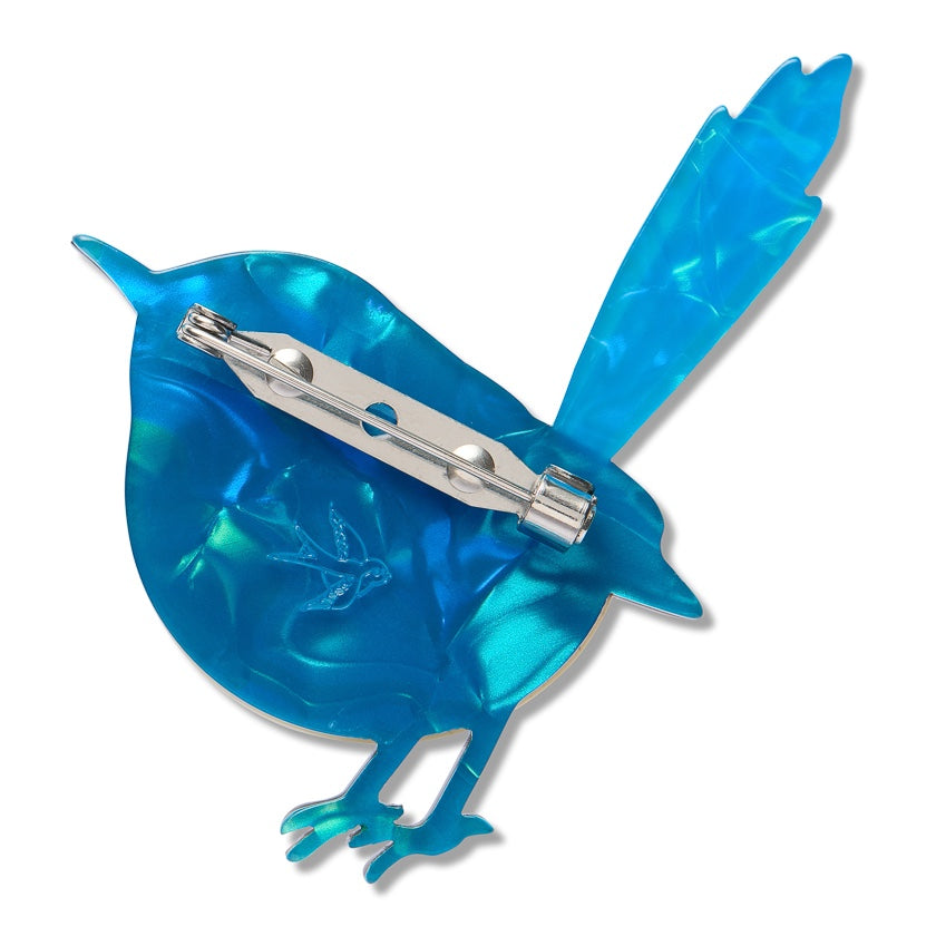 Erstwilder Purple-Crowned Fairy Wren Brooch