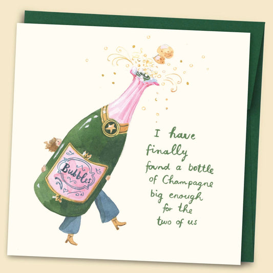 Ich habe endlich eine Flasche Champagner gefunden