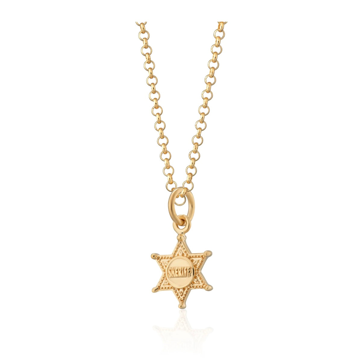 Scream Pretty Sheriff Badge Necklace
