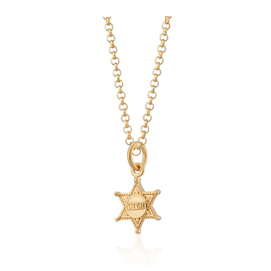 Scream Pretty Sheriff Badge Necklace