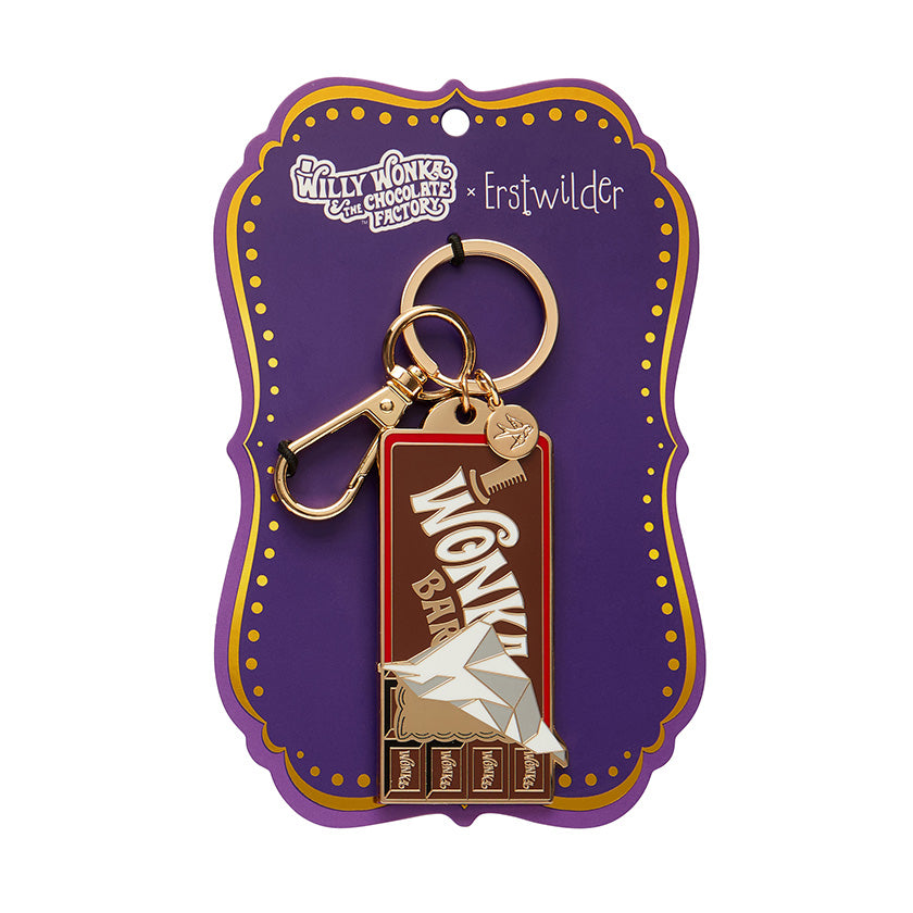 Winning Wonka Bar Enamel Key Ring