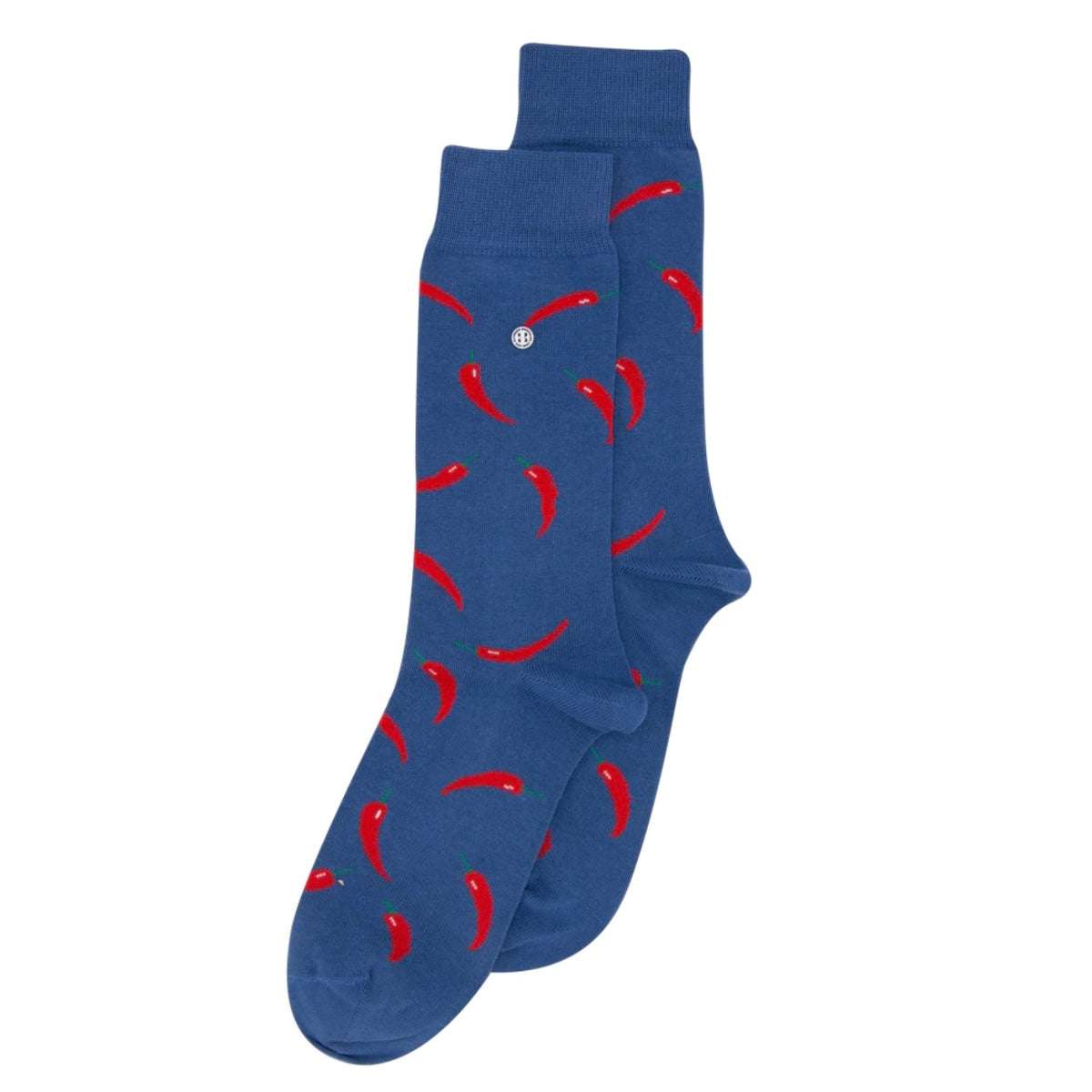 Alfredo Gonzales Red Peppers Navy Socks - Medium