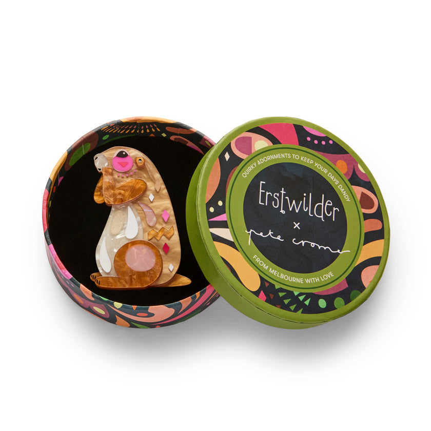 Pete Cromer The Prudent Prairie Dog Brooch