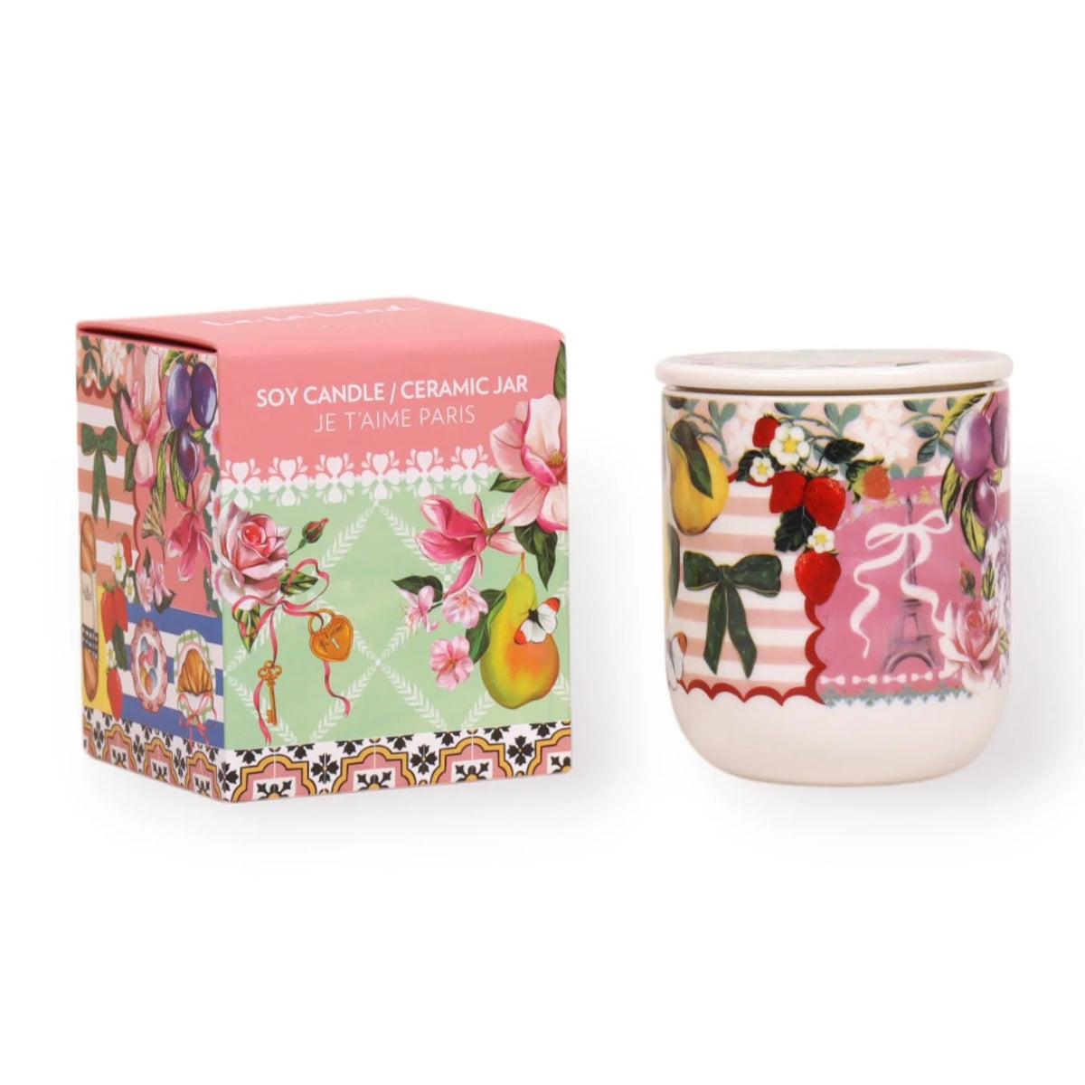 La La Land Soy Candle Ceramic Jar Je T’aime Paris