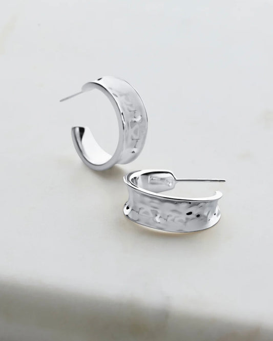 Bianca Mini Hoop Silver Earrings