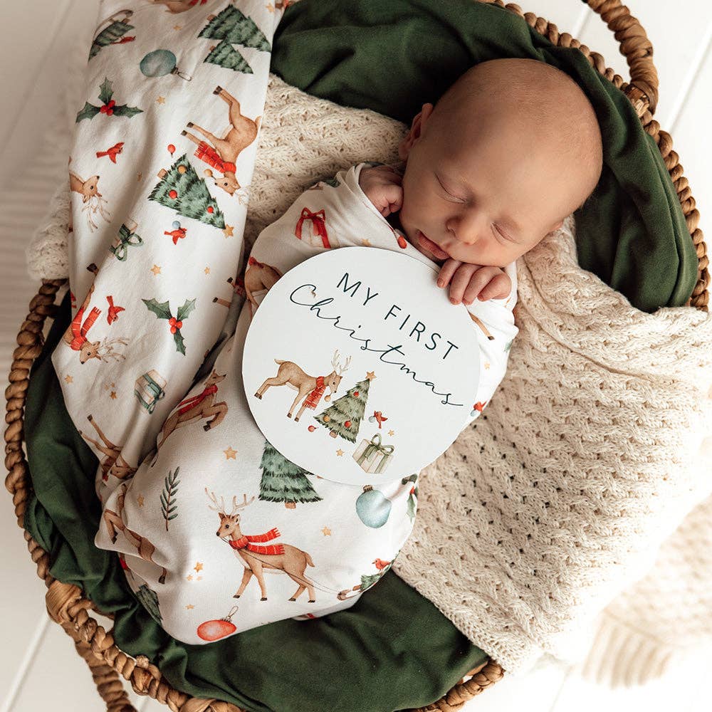 Prancer & Friends Reversible Single Milestone Card