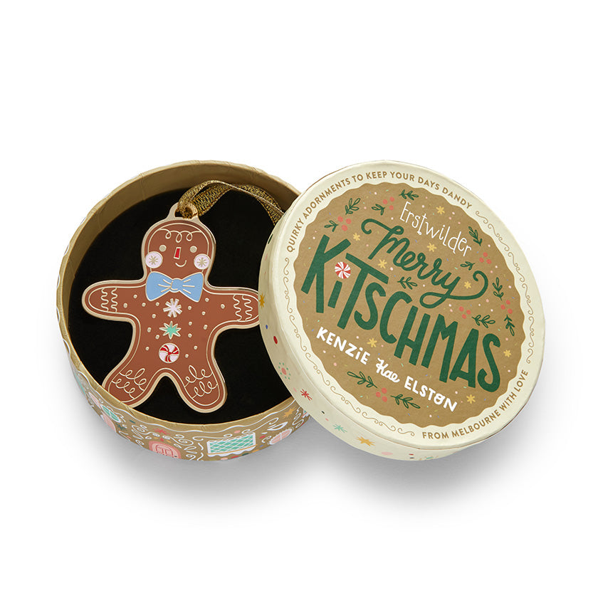 Emaille-Christbaumschmuck „Nikolaus-Nascherei“