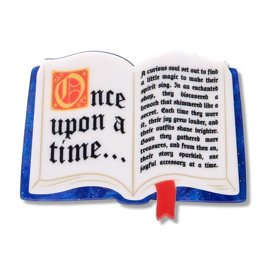 Erstwilder X Pete Cromer Open Book Simplified Mini Brooch