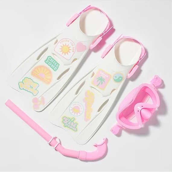 Kids Snorkel Set Medium Summer Sherbet | Pink