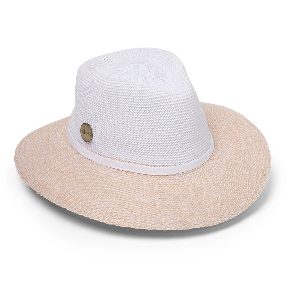7824 EV050 Aston Fedora Weizen/Weiß - M/L