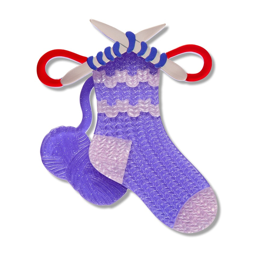 Erstwilder Sock it to Me Brooch