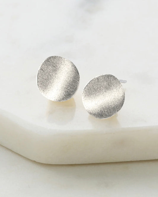 Aria Earrings Brushed Silver 6895