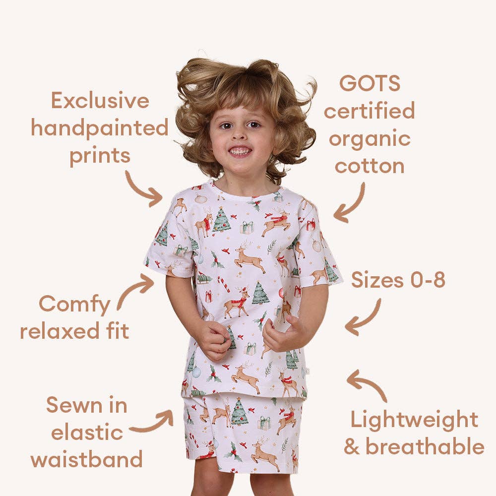 Prancer & Friends Bio Kinder-Pyjama-Set: Größe 1