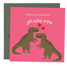 Marriage is a Walk In Jurassic Park Card
