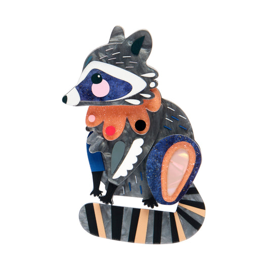 Pete Cromer The Resourceful Racoon Brooch