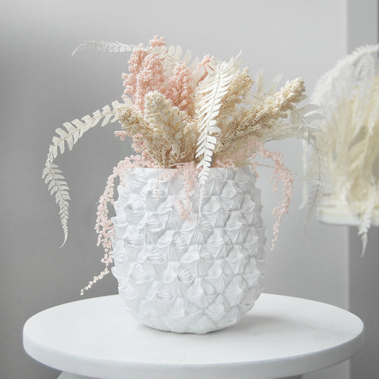 White Moose Pineapple Planter - White