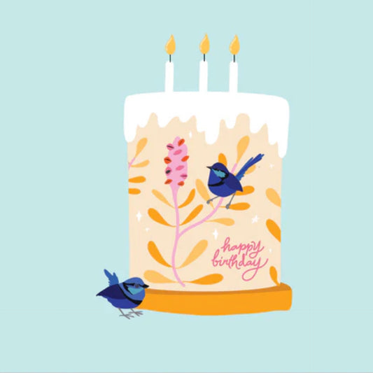 Happy Birthday Blue Wren