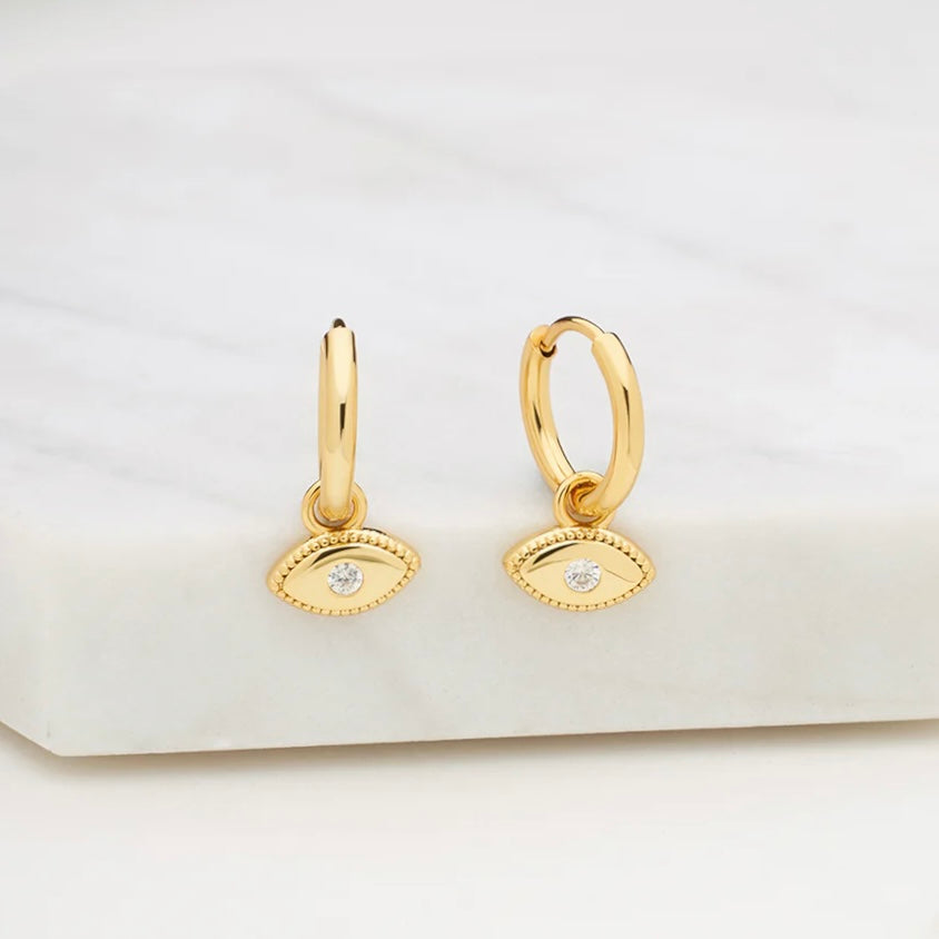 Evil Eye Earring Gold 7233