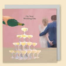 Zur Hochzeit Champagner-Karte