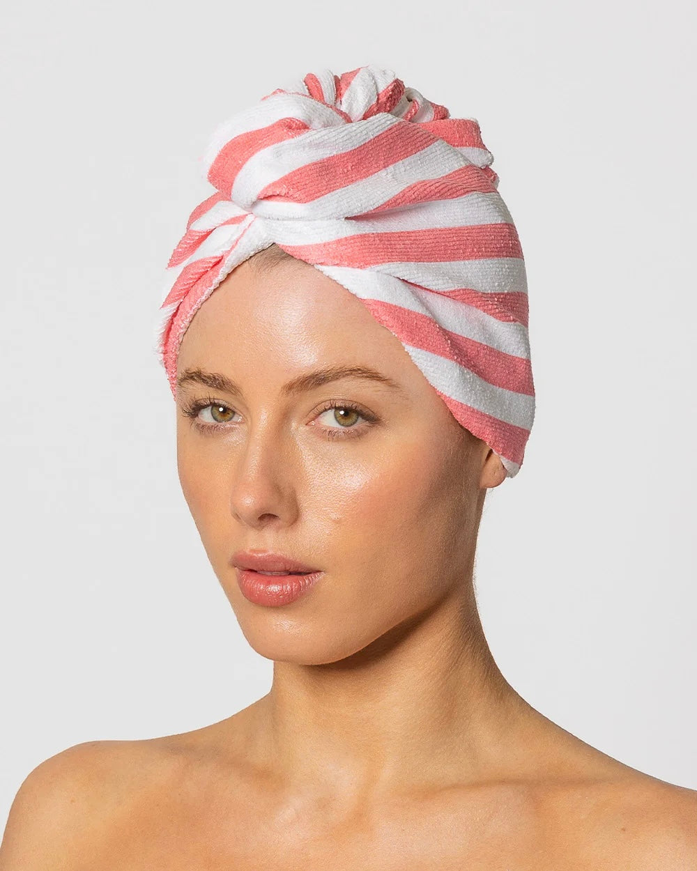 RIVA Haarturban – Pink Cabana Stripe
