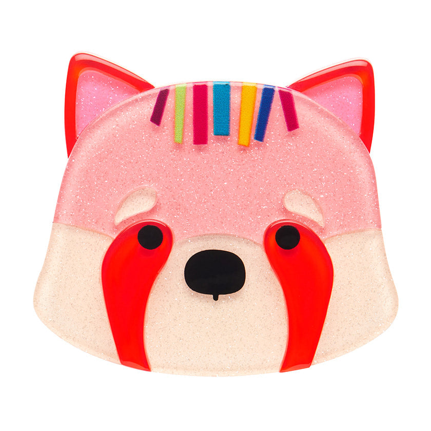 Rhonda The Red Panda Brosche