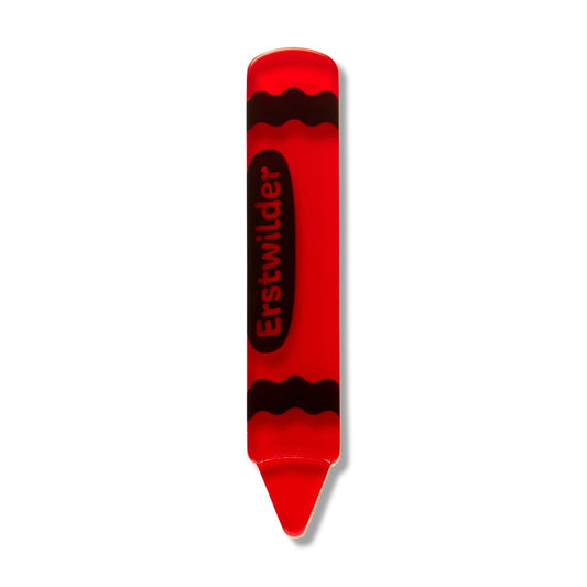 Erstwilder Crayon Simplified Mini Brooch -Red