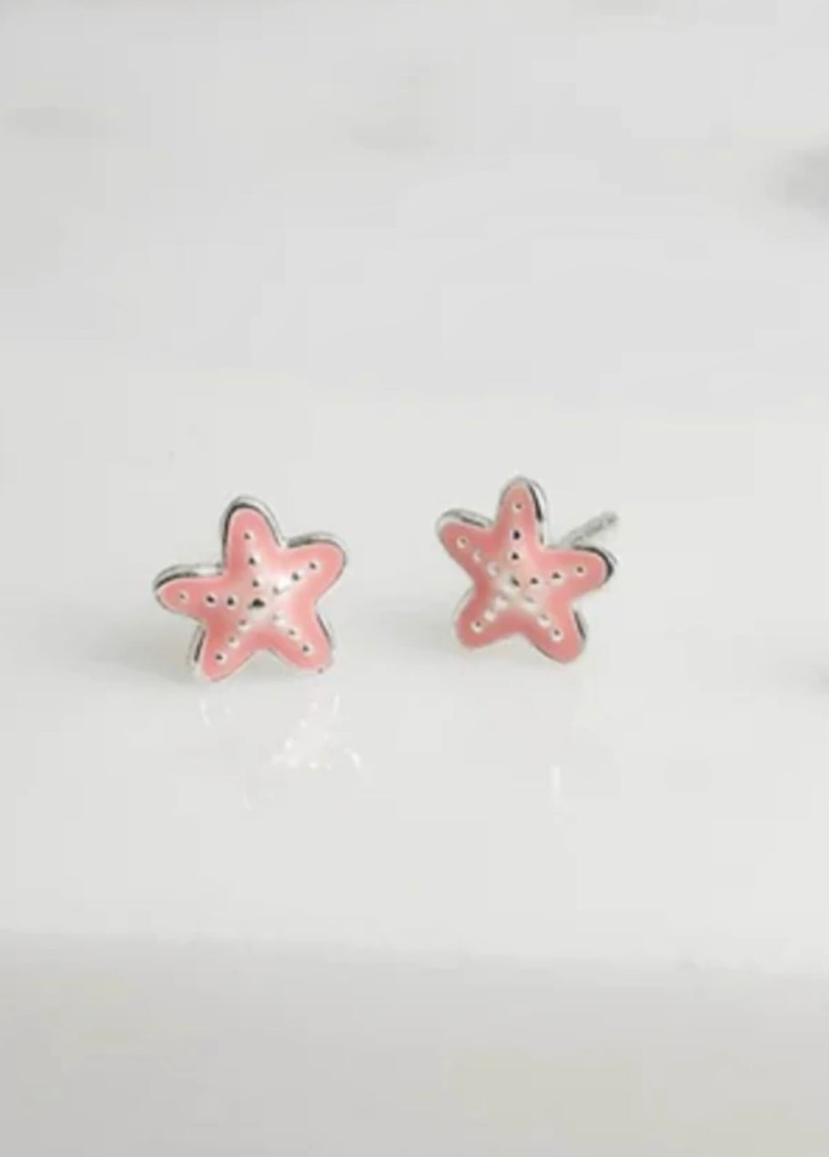 Pink Starfish Stud 6774