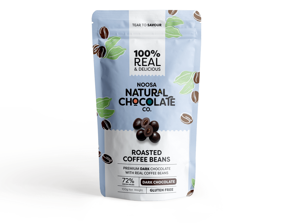 Noosa Natural Chocolate Geröstete Kaffeebohnen Zartbitterschokolade