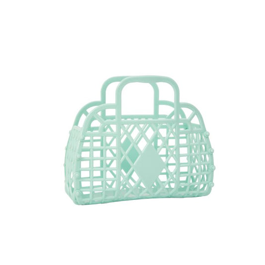 Sunjellies Mint Mini Retro Basket