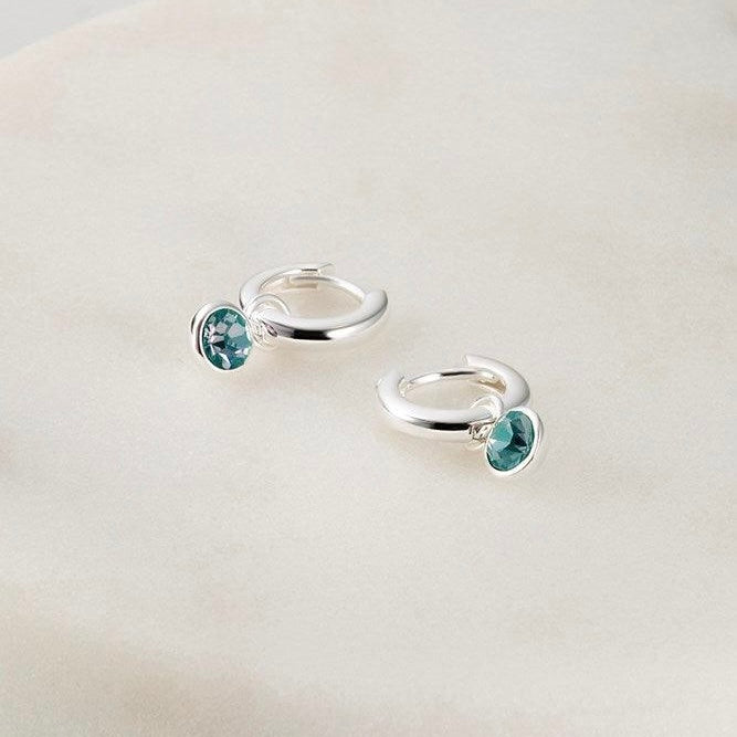Tess Earrings Silver/Sea
